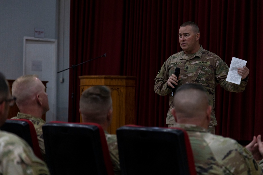 Task Force Spartan Senior Enlisted Forum May 2024