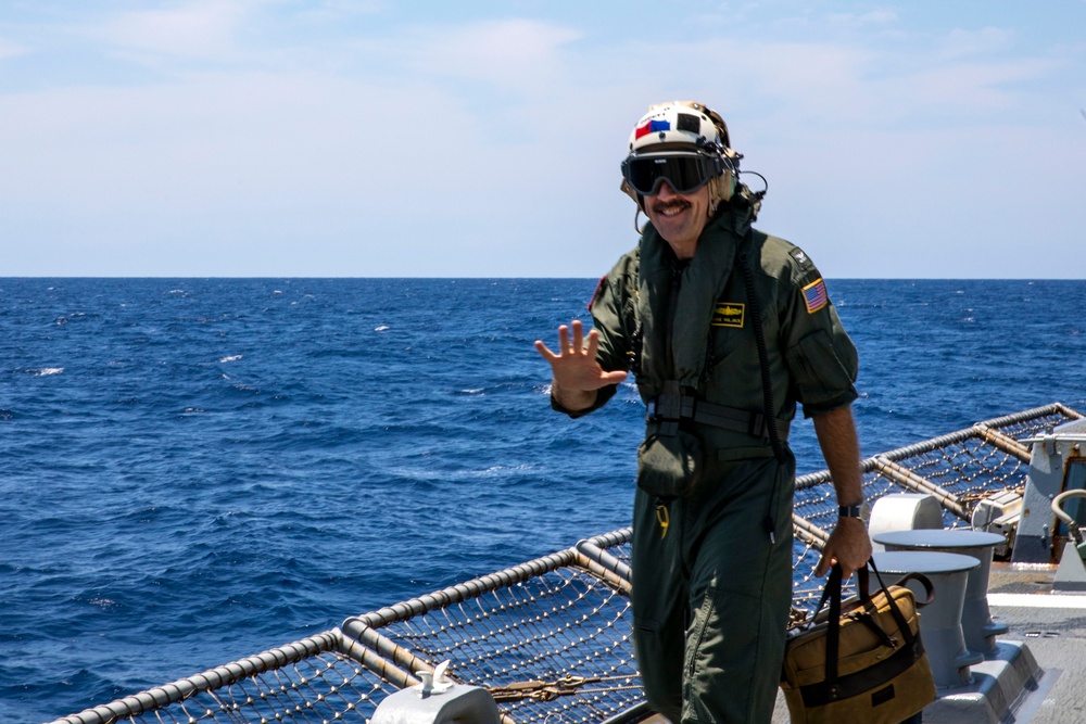 USS Ralph Johnson Conducts Flight Operations