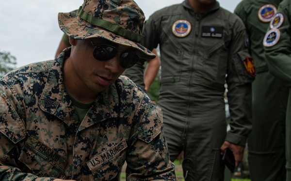 MASA 24: MWSS-371 teaches Philippine service members how to use an aviation fuel test kit