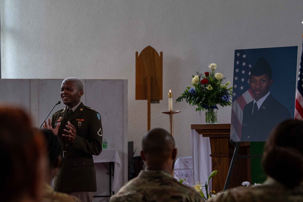 Kaiserslautern Military Community honors life of SrA Fortson during memorial service