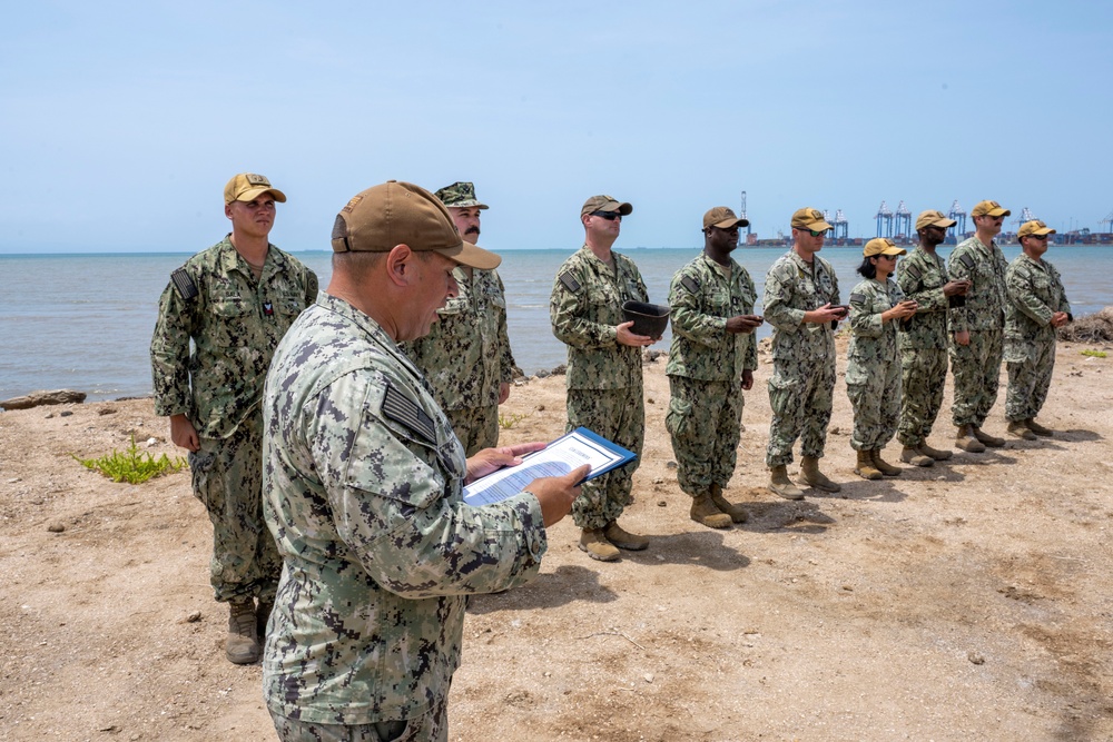 MSRON 10 Sailors Receive Enlisted Expeditionary Warfare Specialist Insignia