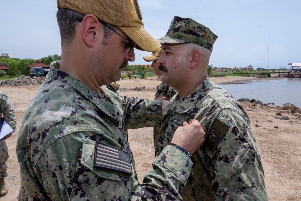 MSRON 10 Sailors Receive Enlisted Expeditionary Warfare Specialist Insignia