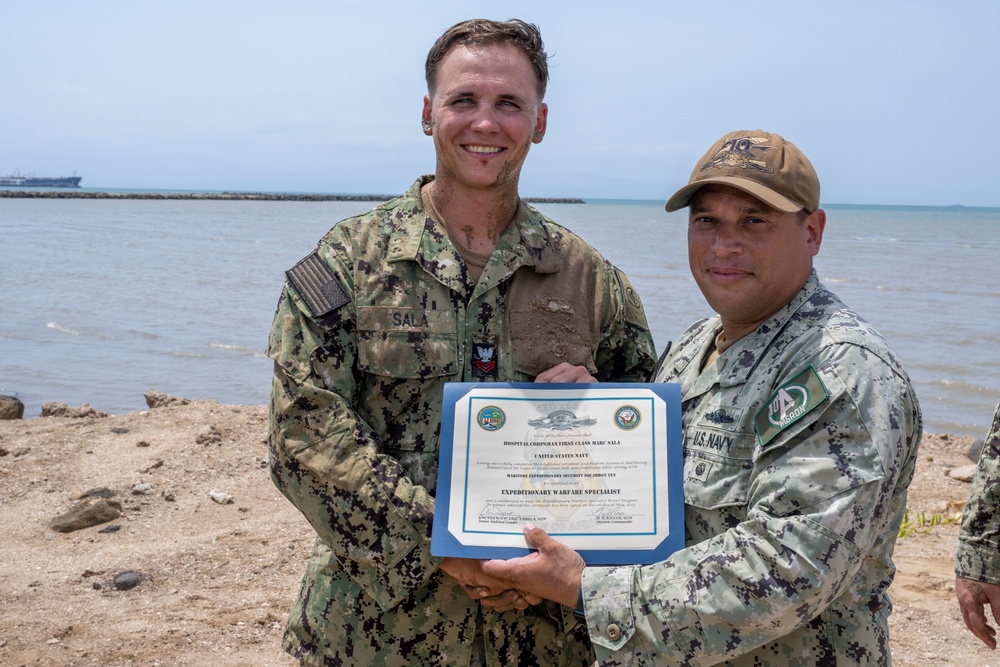 MSRON 10 Sailors Receive Enlisted Expeditionary Warfare Specialist Insignia