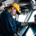 USS Ronald Reagan (CVN 76) Sailors stand watch in the  pilot house