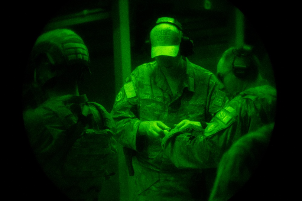 Security Forces Night Firing Qualification Course
