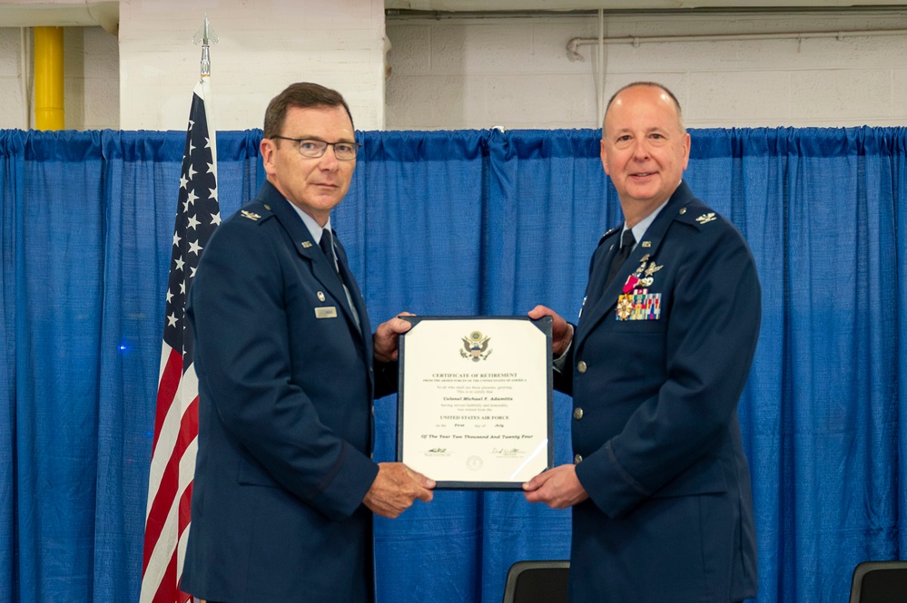 U.S. Air Force Col. Michael Adamitis retires from the New York Air National Guard