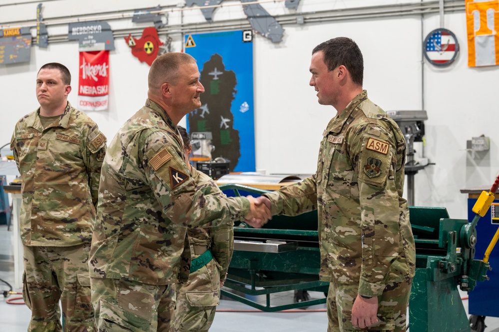 379th EMXS Airmen recognized for expedited repair of damaged KC-135