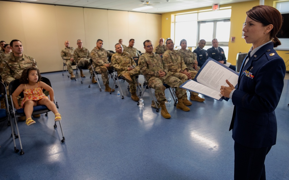 Chaplain Alvarez Promotion and Award Ceremony