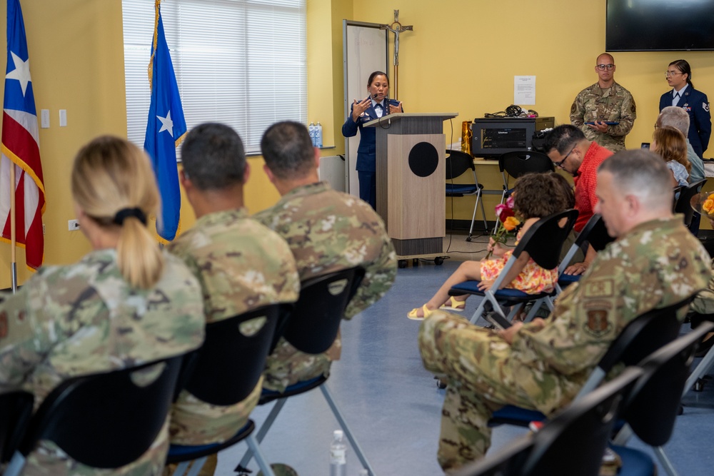 Chaplain Alvarez Promotion and Award Ceremony