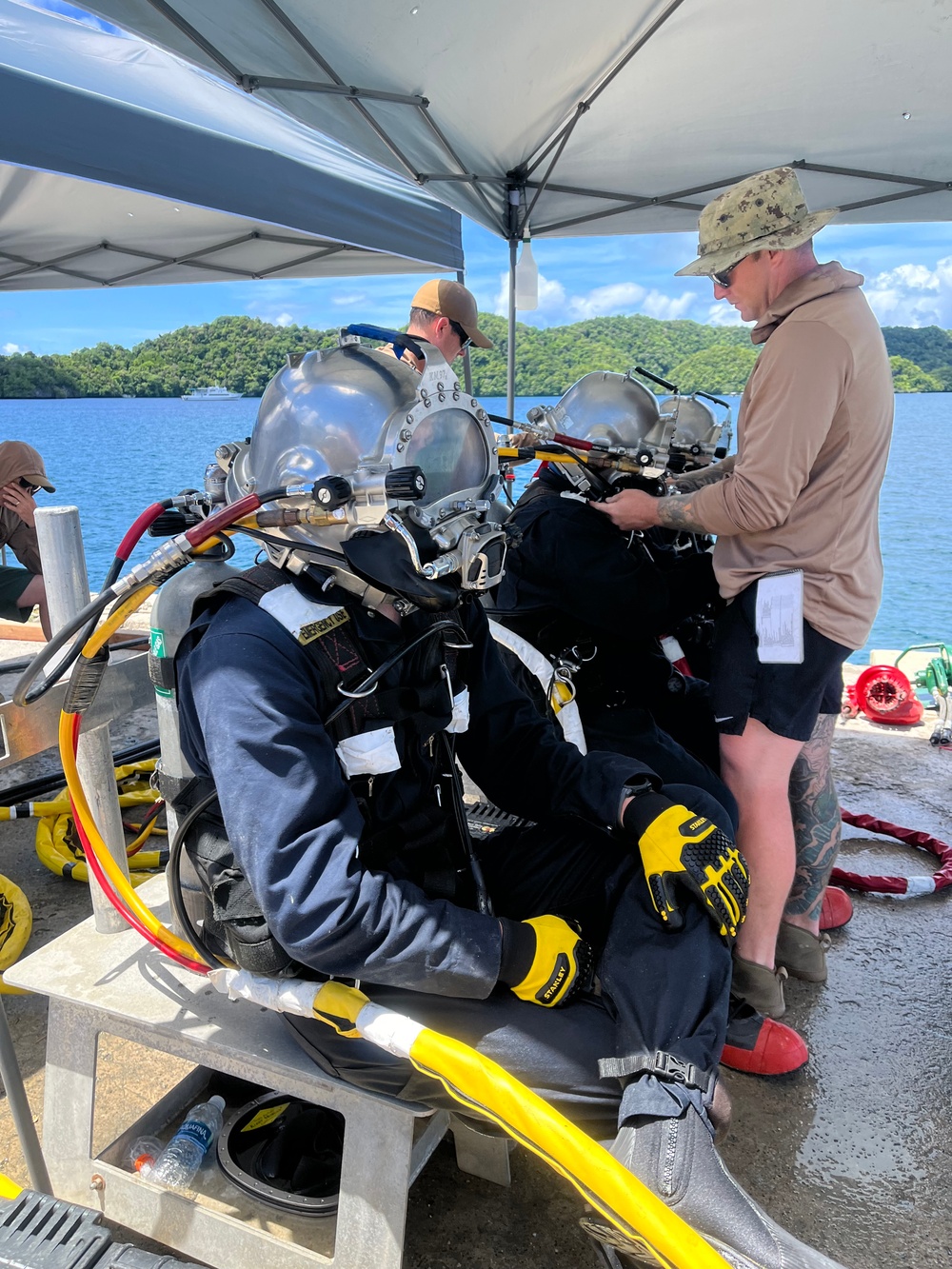 Underwater Construction Team Two participates in operation Valiant Shield 2024 in Malakal Port, Palau