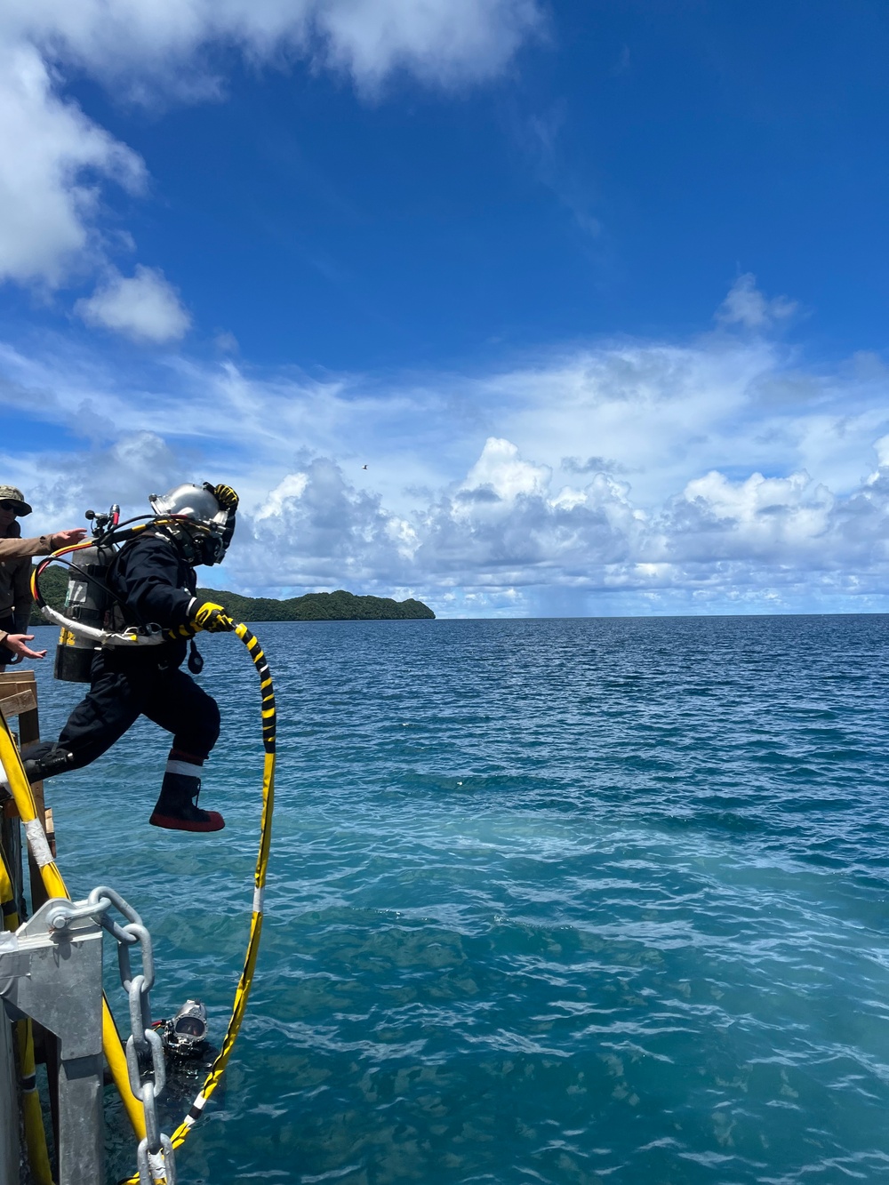 Underwater Construction Team Two participates in operation Valiant Shield 2024 in Malakal Port, Palau