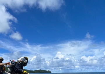 Underwater Construction Team Two participates in operation Valiant Shield 2024 in Malakal Port, Palau