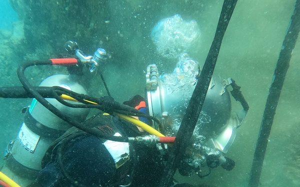 Underwater Construction Team Two participates in operation Valiant Shield 2024 in Malakal Port, Palau