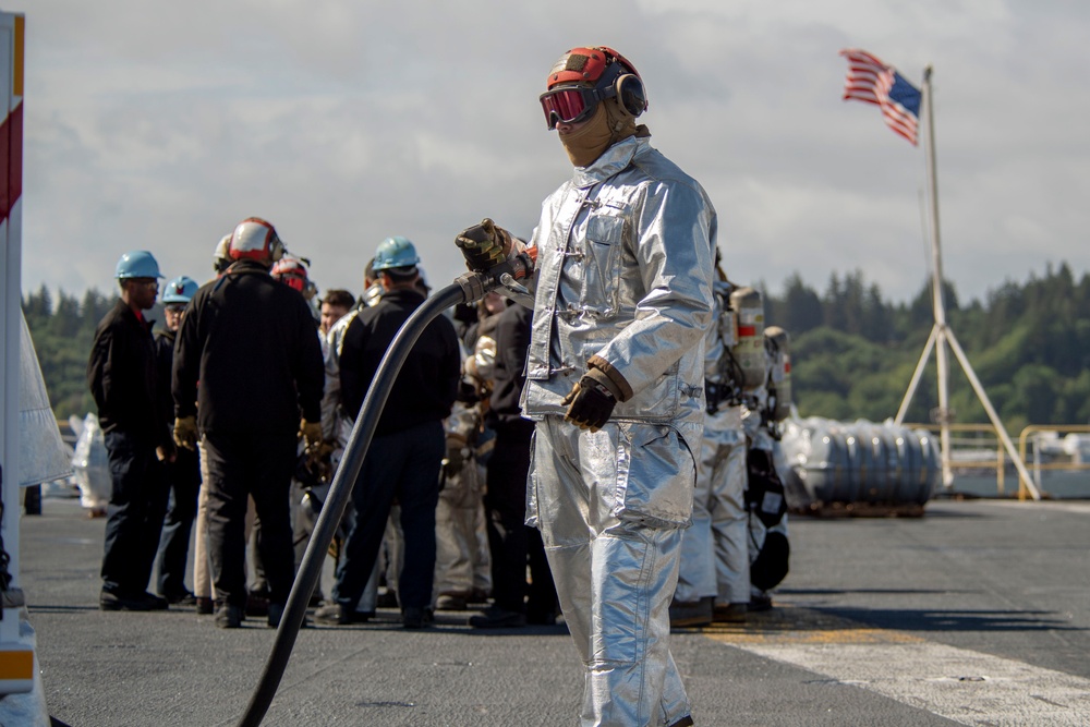 USS Nimitz Flight Deck Drill