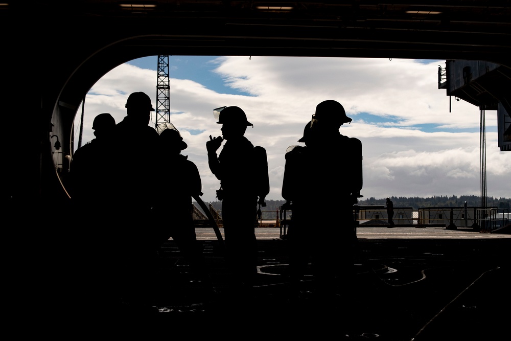 USS Nimitz General Quarters Drill