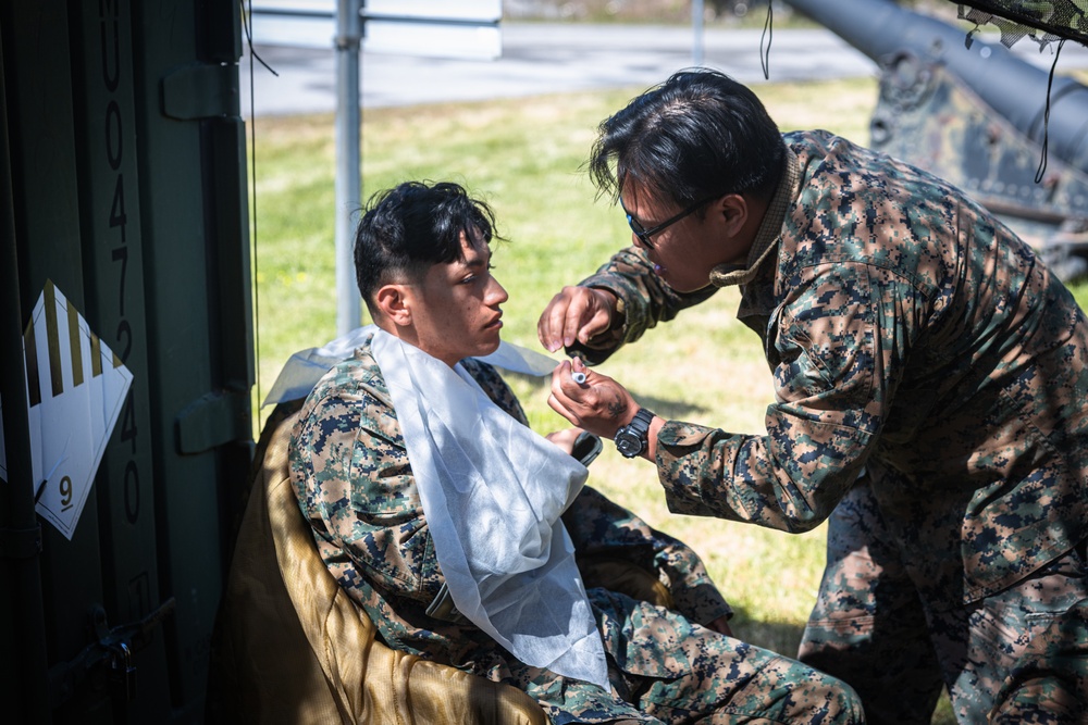 CLB-8 Demonstrates Medical Evacuation to Swedish Forces