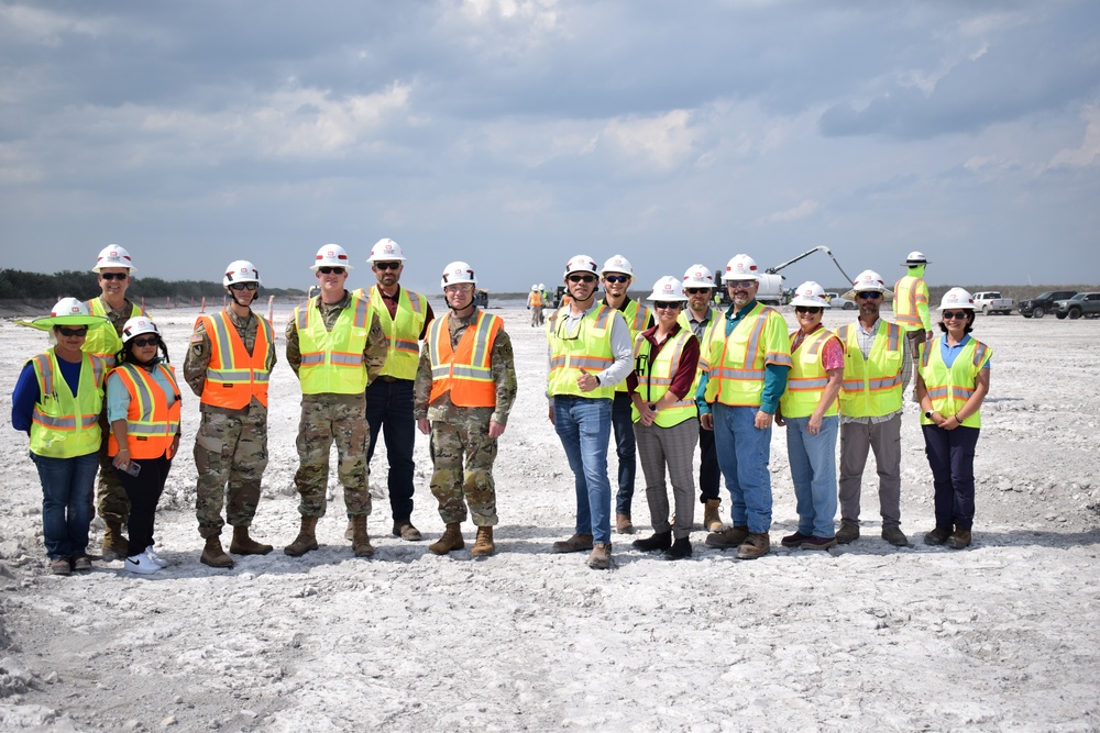 USACE Jacksonville District, South Florida EAA Project team pose with CSM Douglas Galick during his visit