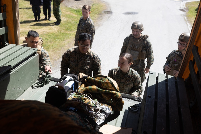 CLB-8 Demonstrates Medical Evacuation to Swedish Forces