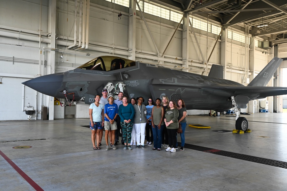 Eglin Elementary teachers visit 33rd Fighter Wing