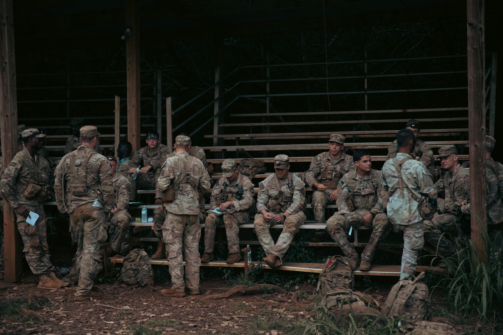 U.S. Army Pacific Best Squad Competition Night Land Navigation Course