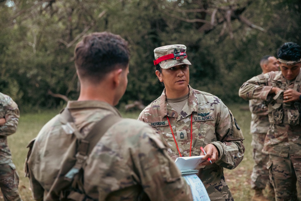 U.S. Army Pacific Best Squad Competition Night Land Navigation Course