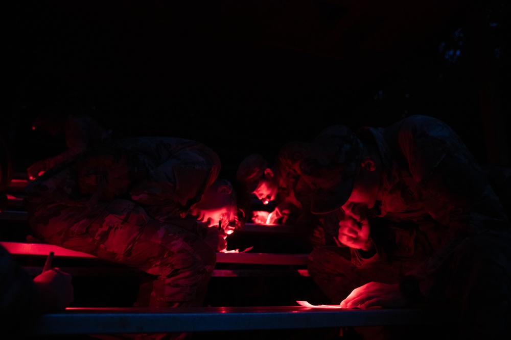 U.S. Army Pacific Best Squad Competition Night Land Navigation Course