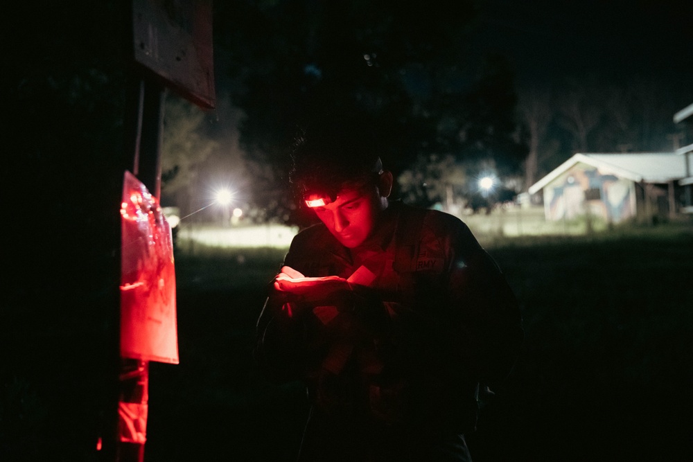 U.S. Army Pacific Best Squad Competition Night Land Navigation Course