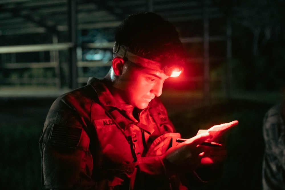 U.S. Army Pacific Best Squad Competition Night Land Navigation Course
