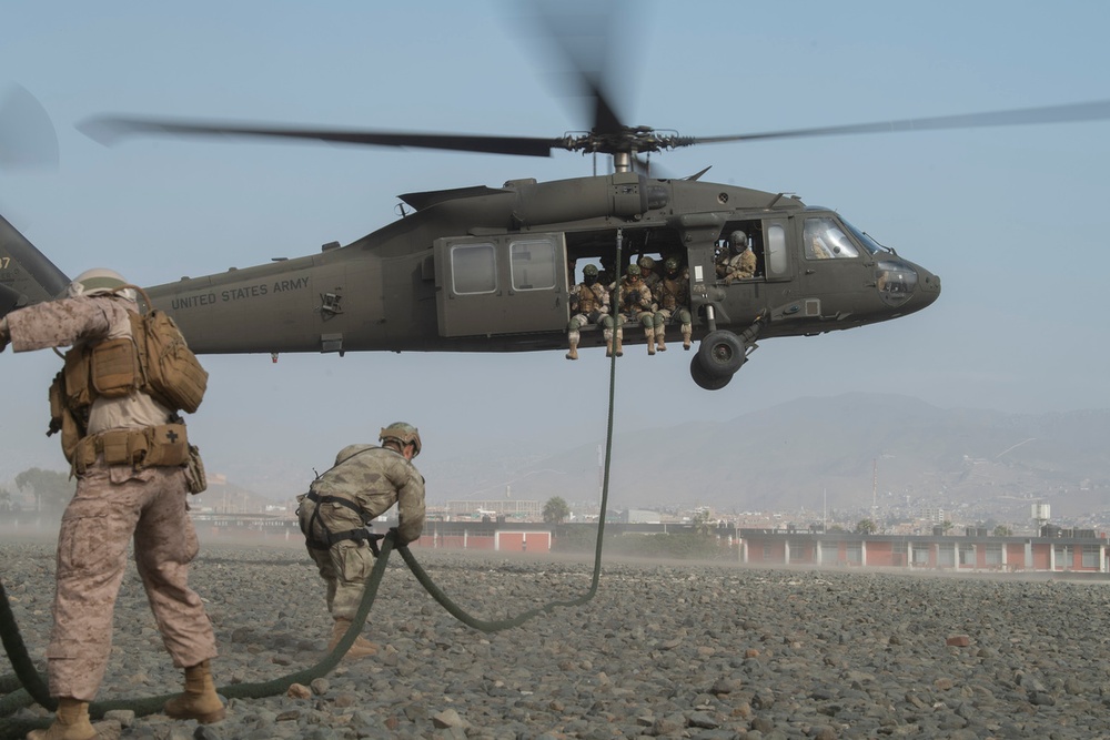 Peru, US conduct fast rope operations during Resolute Sentinel 2024