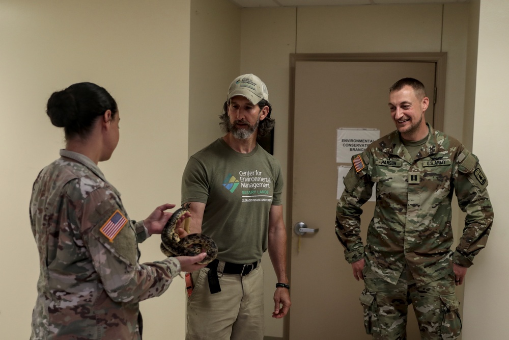 Endangered Louisiana Pinesnake Visits to Educate JRTC Team