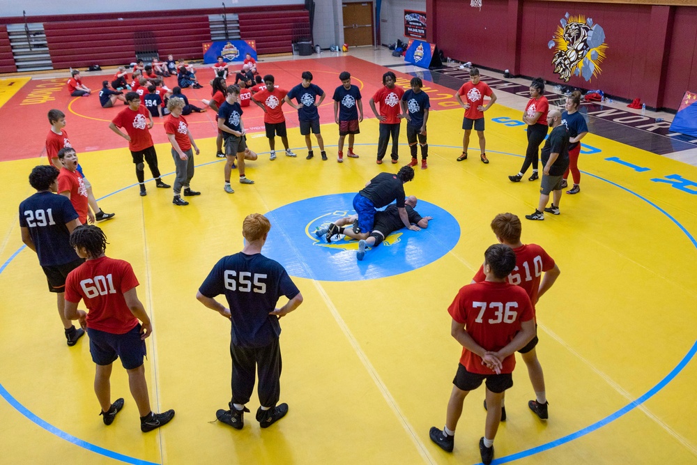 RS OKC and USMC SLA host wrestling camp