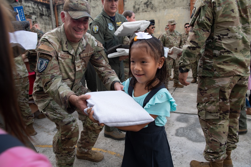 CJTF-RS24 leadership visits Iquitos school, hospital