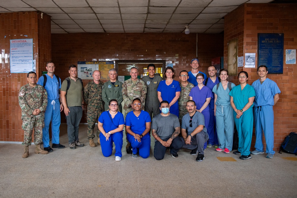CJTF-RS24 leadership visits Iquitos school, hospital