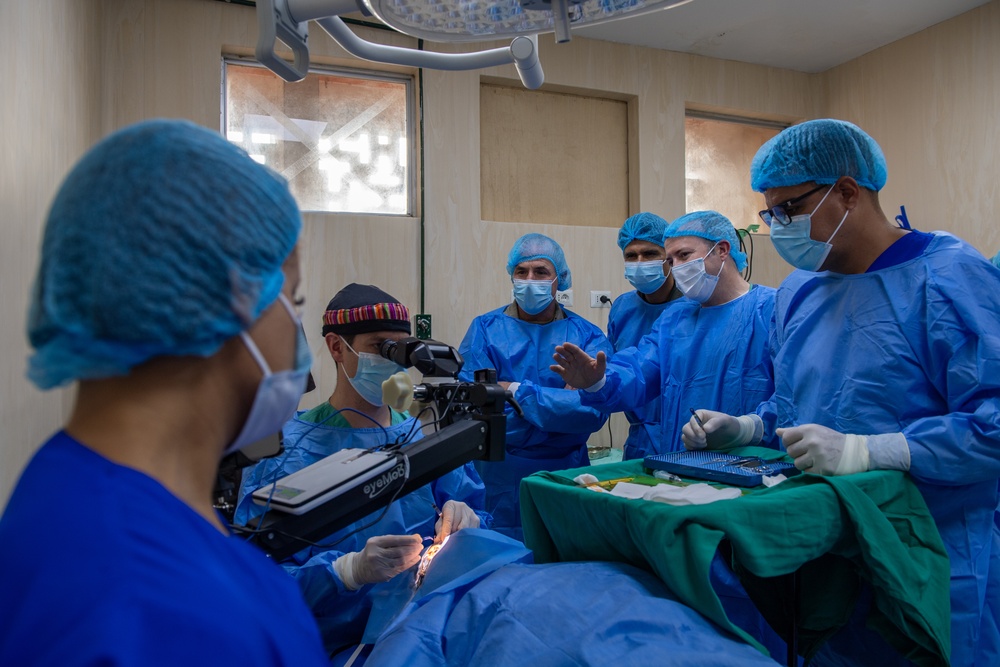 CJTF-RS24 leadership visits Iquitos school, hospital