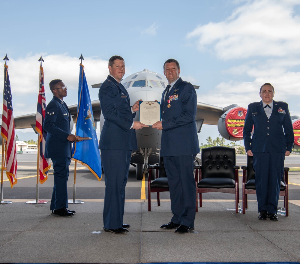 735 Air Mobility Squadron welcomes in-incoming commander at Change of Command ceremony