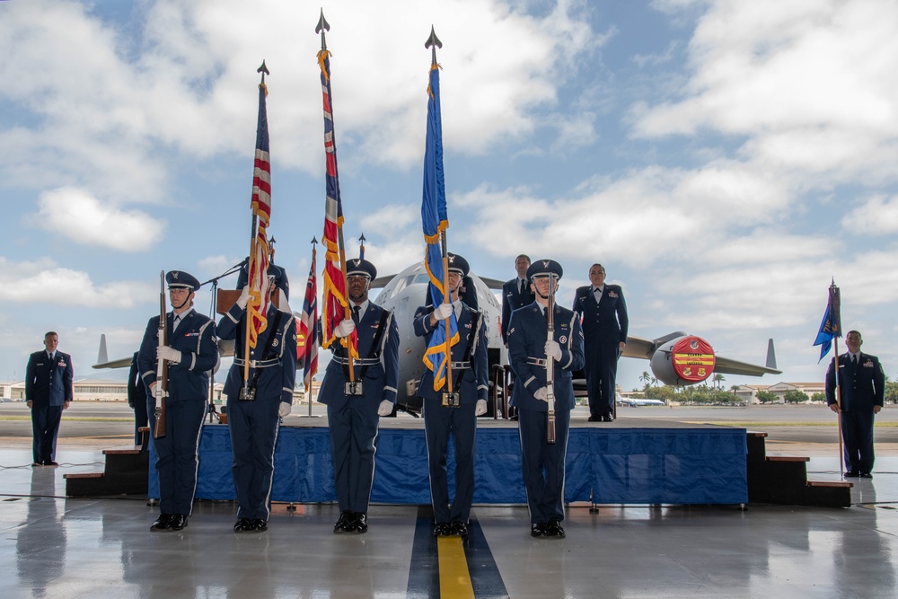 735 Air Mobility Squadron welcomes in-incoming commander at Change of Command ceremony