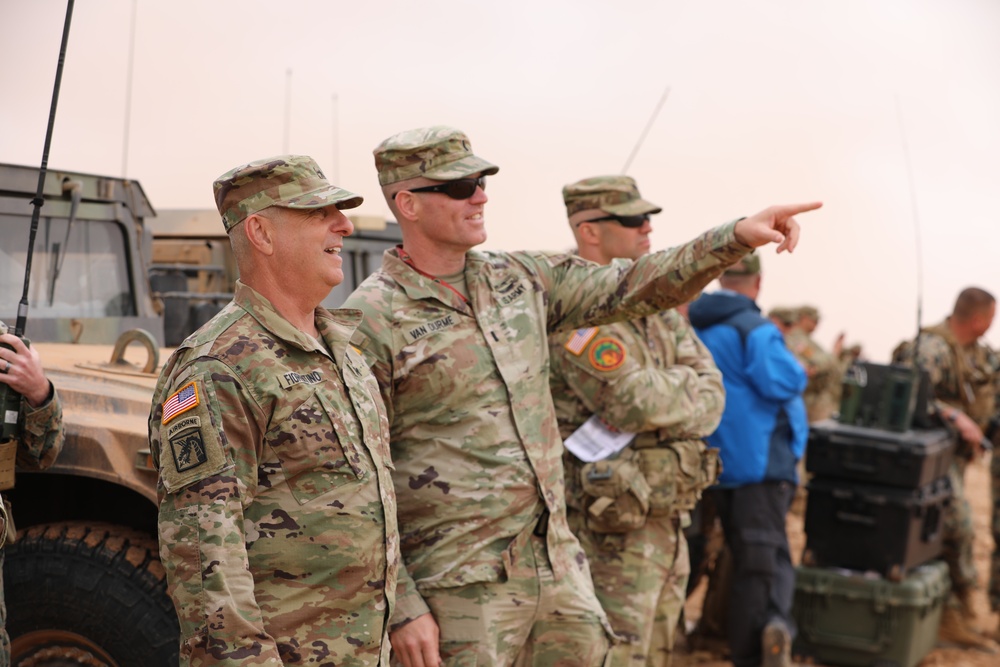 42nd Infantry Division Deputy Commanding General Visits NY National Guard Soldiers in Morocco