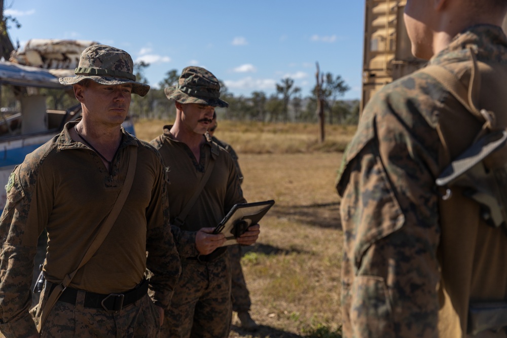 MRF-D 24.3: Marines receive promotion during Exercise Southern Jackaroo