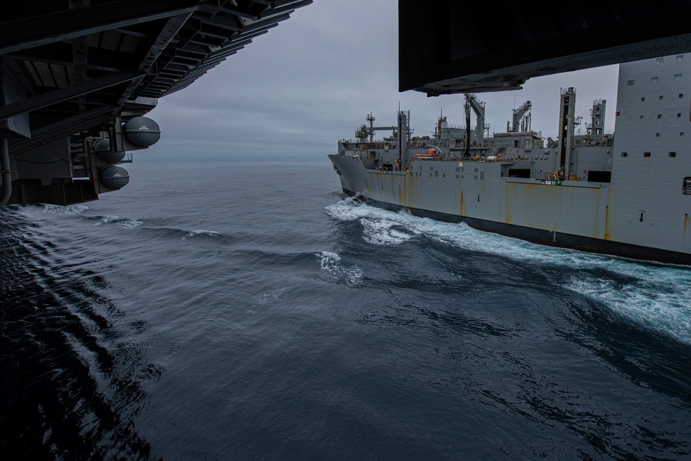 Abraham Lincoln conducts an ammunition handling evolution