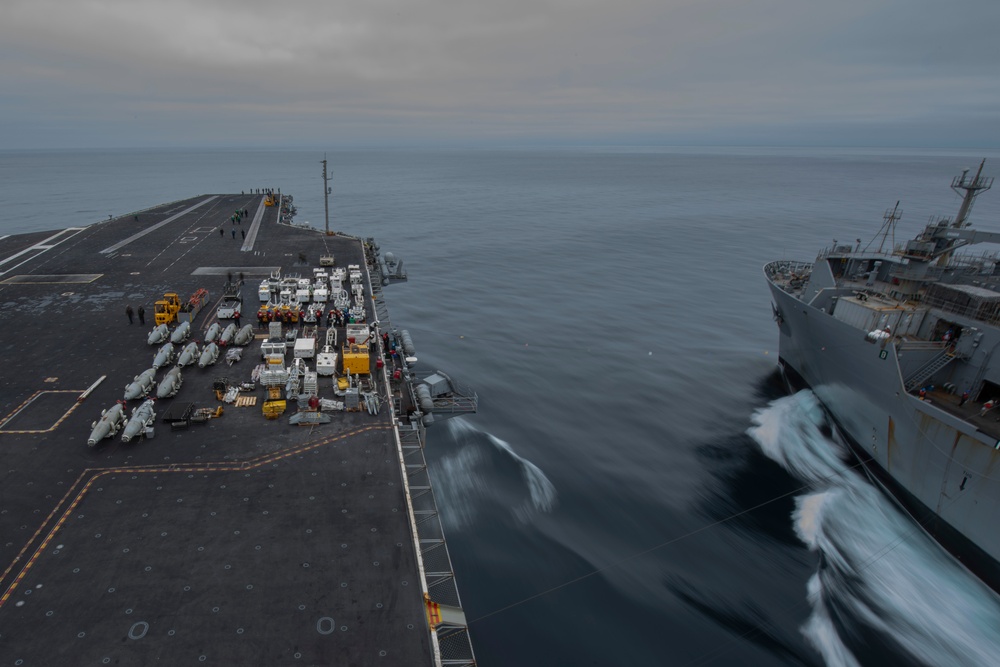 Abraham Lincoln conducts an ammunition handling evolution