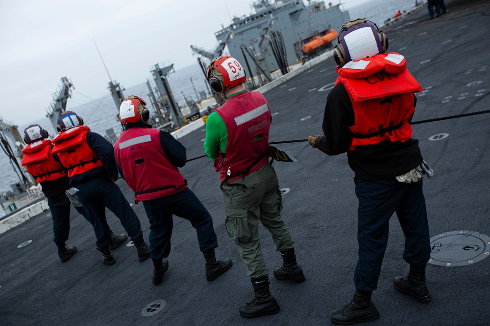 Abraham Lincoln conducts replenishment-at-sea