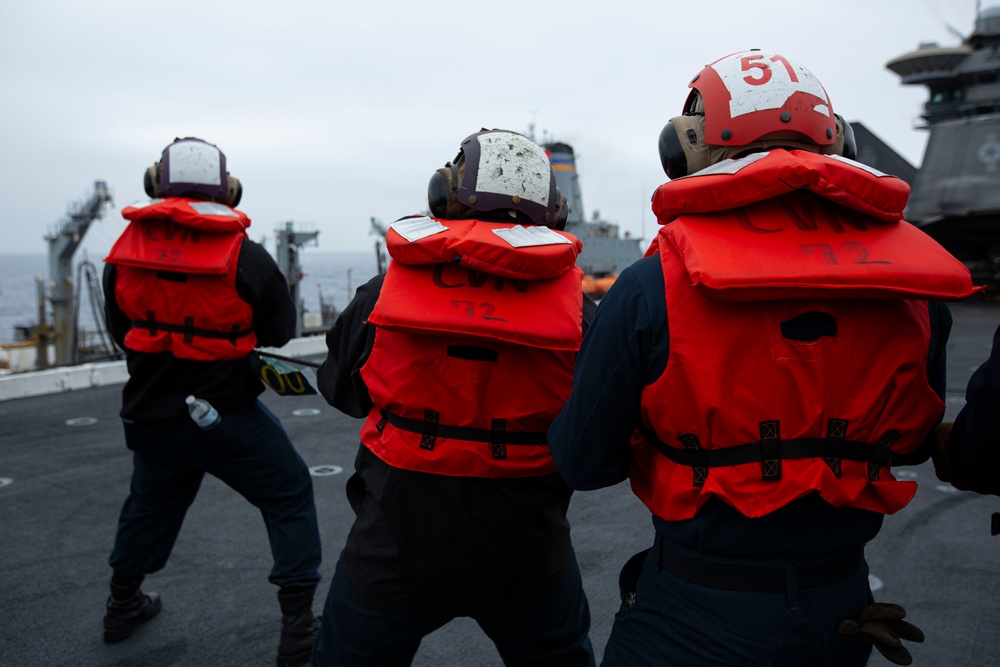 Abraham Lincoln conducts replenishment-at-sea