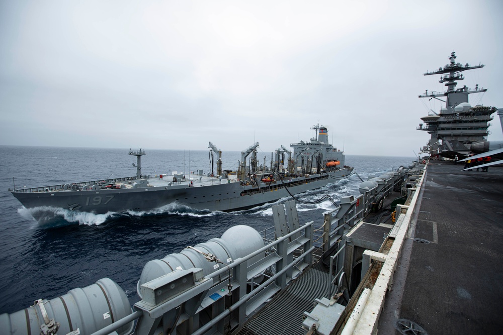 Abraham Lincoln conducts replenishment-at-sea