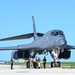 37th Expeditionary Bomb Squadron B-1B Lancers returns from a training mission during BTF 24-6