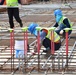 Army engineers pour concrete slab for third elementary school on Camp Humphreys, South Korea