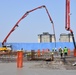 Army engineers pour concrete slab for third elementary school on Camp Humphreys, South Korea