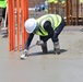 Army engineers pour concrete slab for third elementary school on Camp Humphreys, South Korea