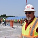 Army engineers pour concrete slab for third elementary school on Camp Humphreys, South Korea