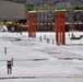 Army engineers pour concrete slab for third elementary school on Camp Humphreys, South Korea