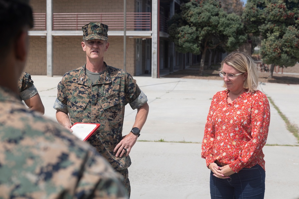 11th MEU Navy Civilian Service Commendation Medal Ceremony